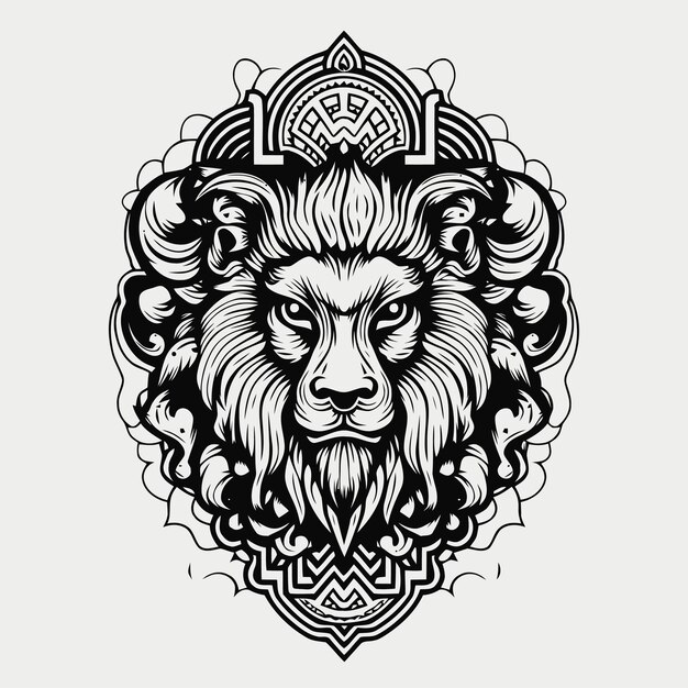 sketch illustration of monster ornament