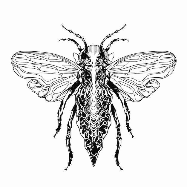 Sketch of an insect