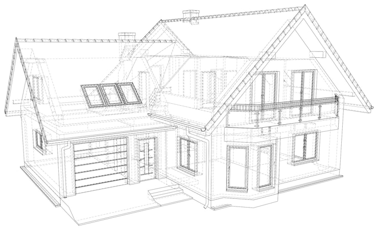 Vector sketch line at home vector illustration illustration created of d