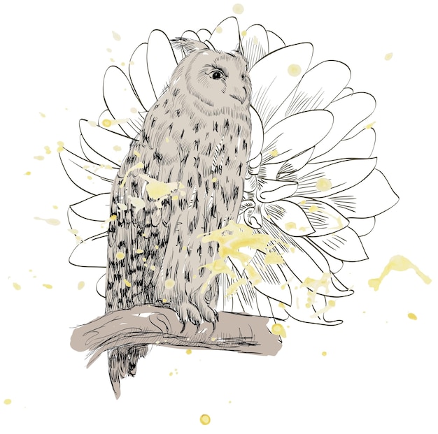 Sketch of a owl