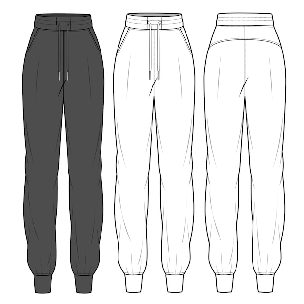 Vector a sketch of a pair of pants