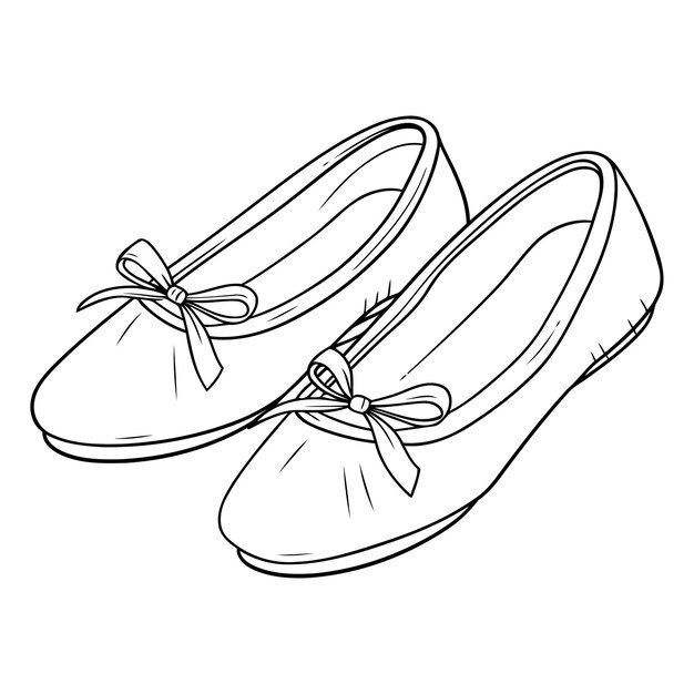 Vettore disegno di un paio di scarpe da donna