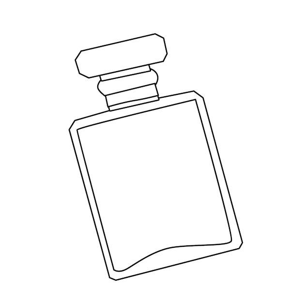 Sketch of perfume vector icon