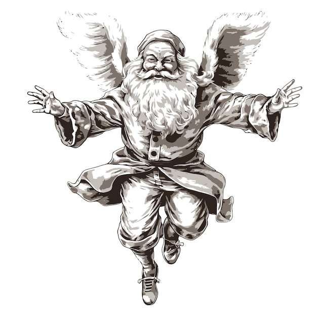 Sketch of santa claus