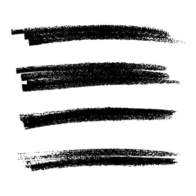 Эскиз каракули мазок. мазок кистью черными тушями и карандашный рисунок; отличный дизайн для любых целей. векторная иллюстрация.