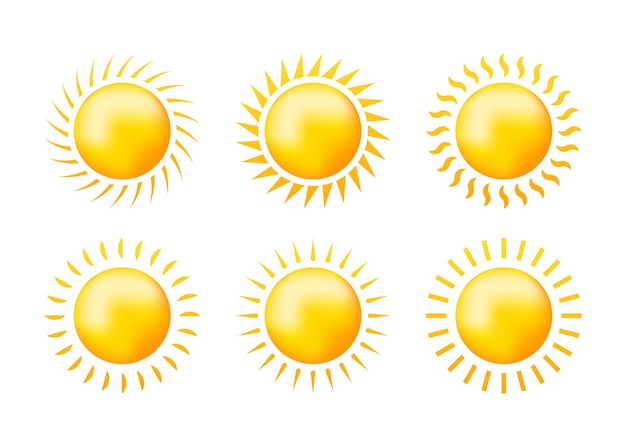 白地に黄色い太陽をスケッチします。