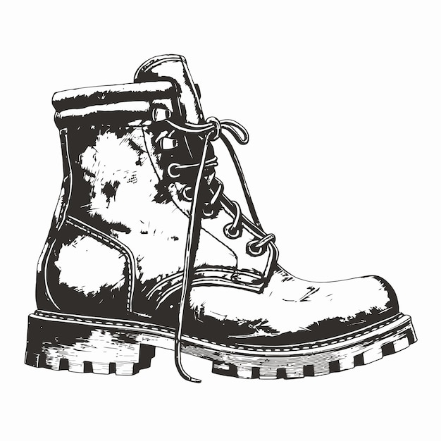 Vector sketch of a shoe