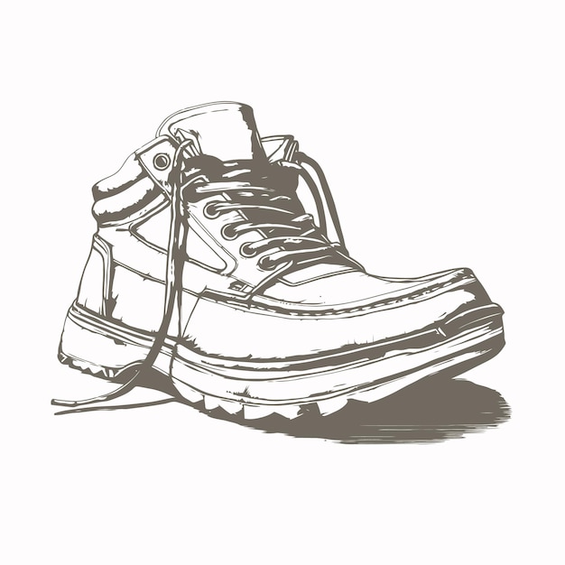 sketch of a shoe