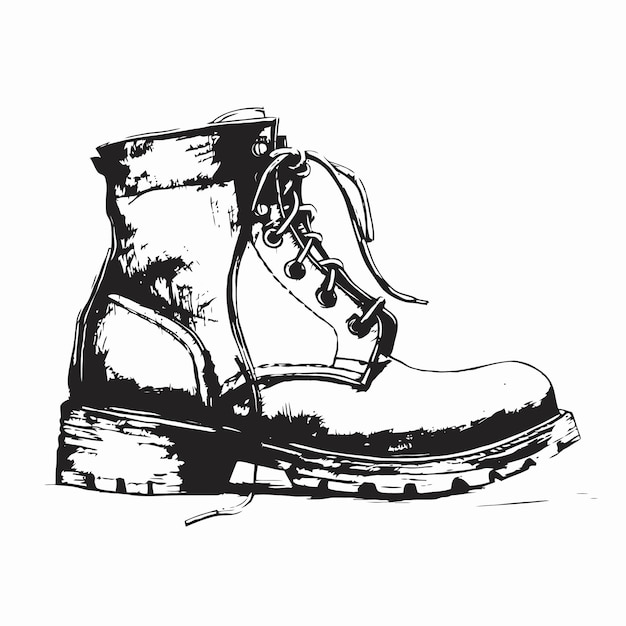 Vector sketch of a shoe