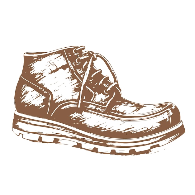 Vector sketch of a shoe