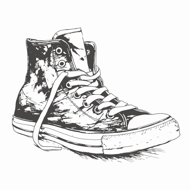 Vector sketch of a shoe