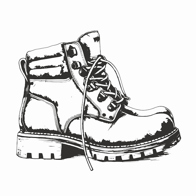 Vector sketch of a shoe