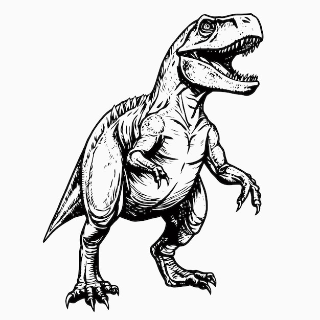 Tyrannosaurus Rex Dinosaur Drawing Illustration PNG, Clipart, Black And  White, Can Stock Photo, Dinosaurs, Encapsulated Postscript