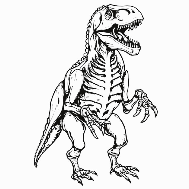 Sketch of Tyrannosaurus