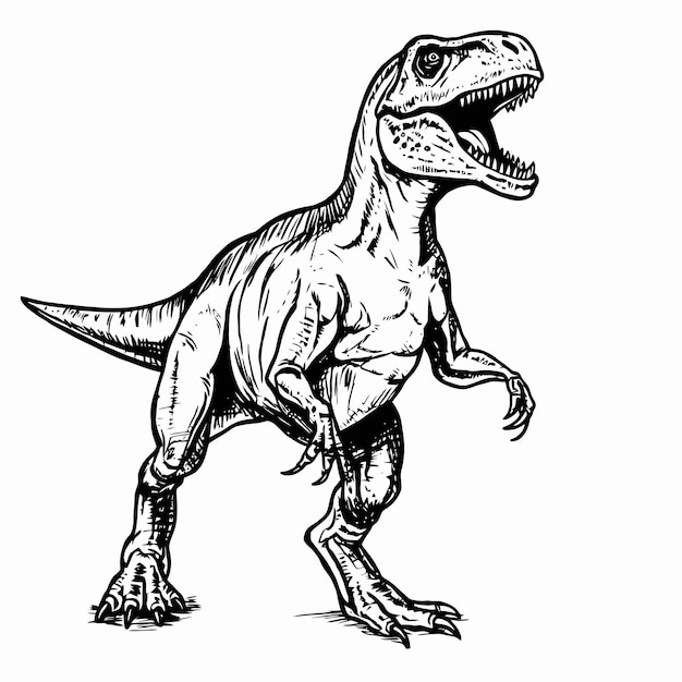 Sketch of Tyrannosaurus