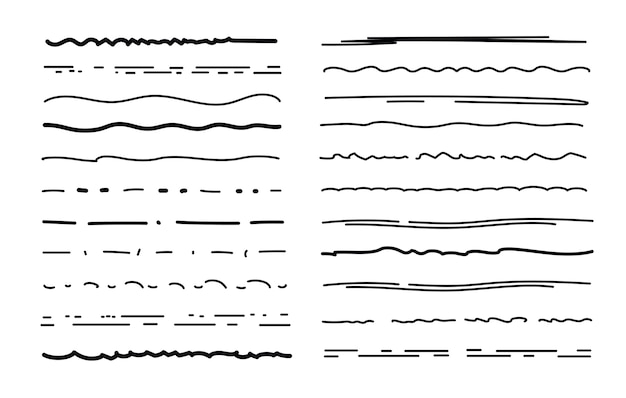 Sketch underlines set