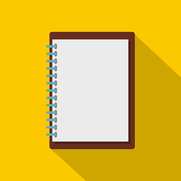 Sketchbook icon flat illustration of sketchbook vector icon for web