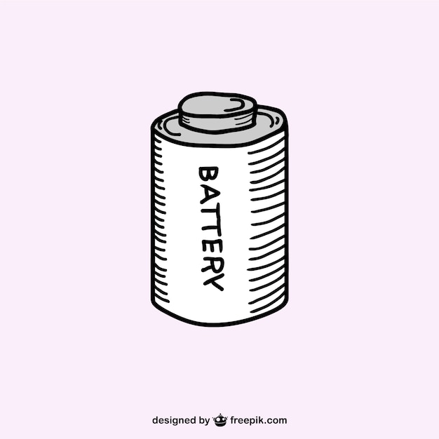 Sketched battery