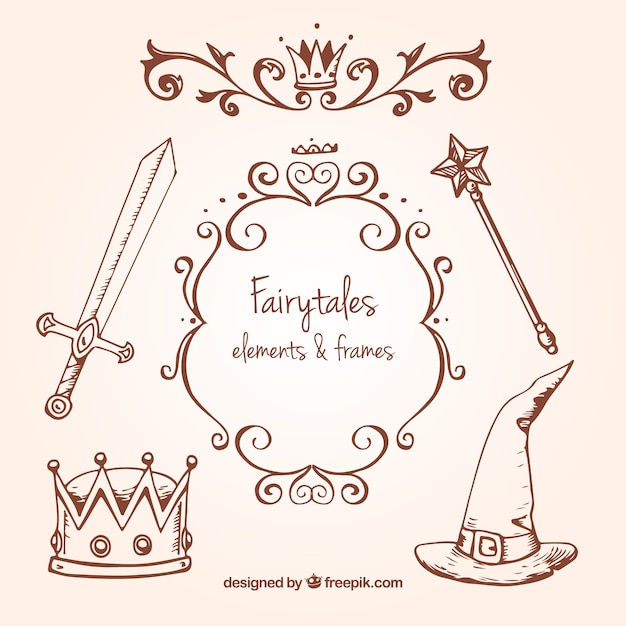 Sketches fairy tales accessories
