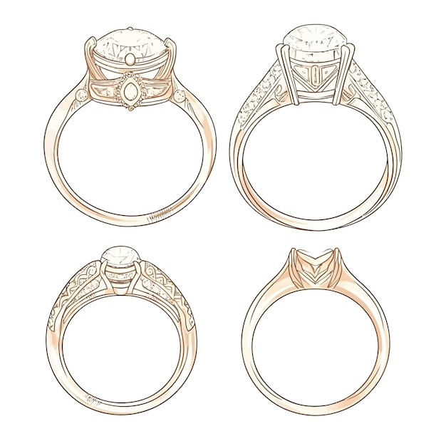 Sketching Elegance Graceful Solitaire Rings for Timeless Style