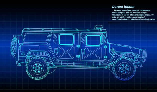 군사 차량 개요의 스케치