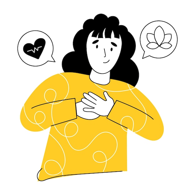 sketchy illustration of well being