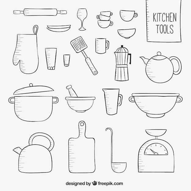 Sketchy kitchen tools