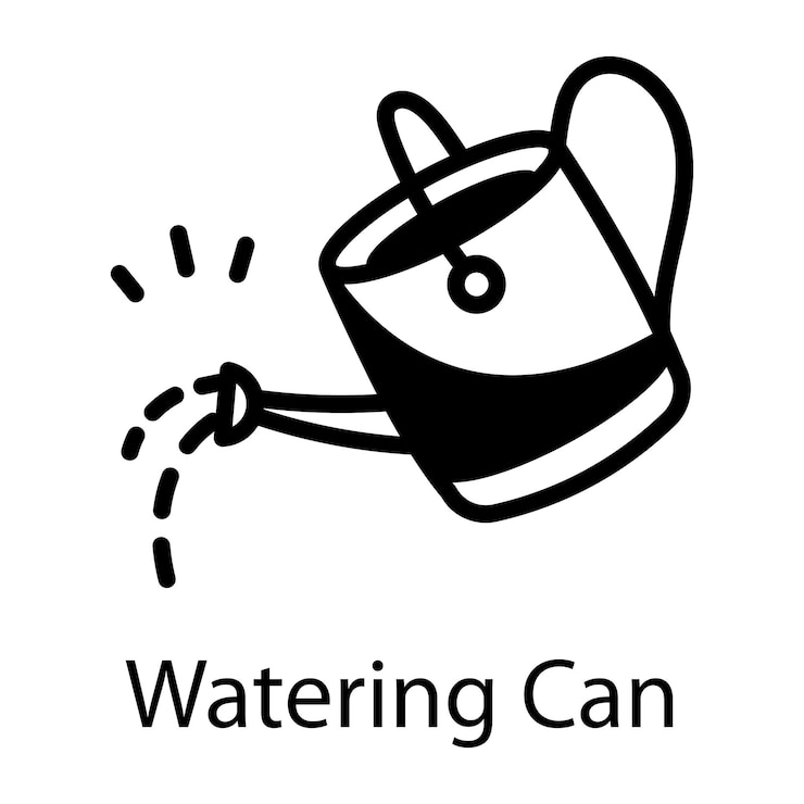 Vector a sketchy style icon of watering can