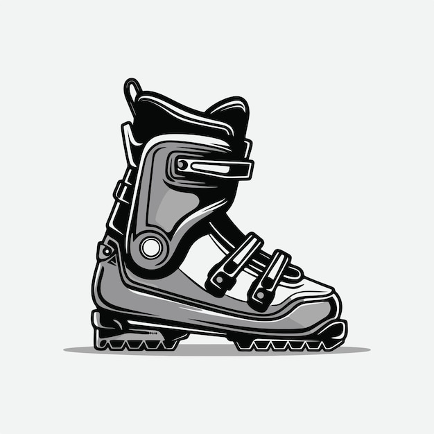 ski boots icon vector