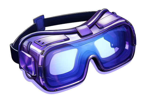 Ski glasses isolated on white including clipping path