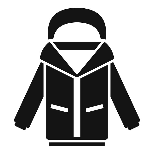 Vector ski jacket icon simple illustration of ski jacket vector icon for web design isolated on white background