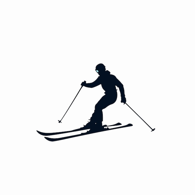 Vector ski logo