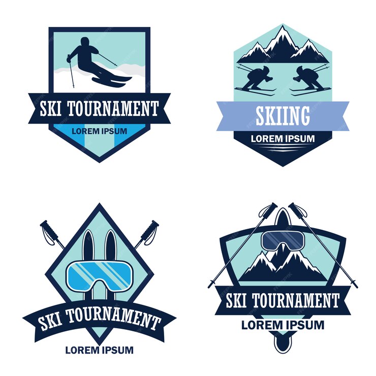 Premium Vector | Ski logo