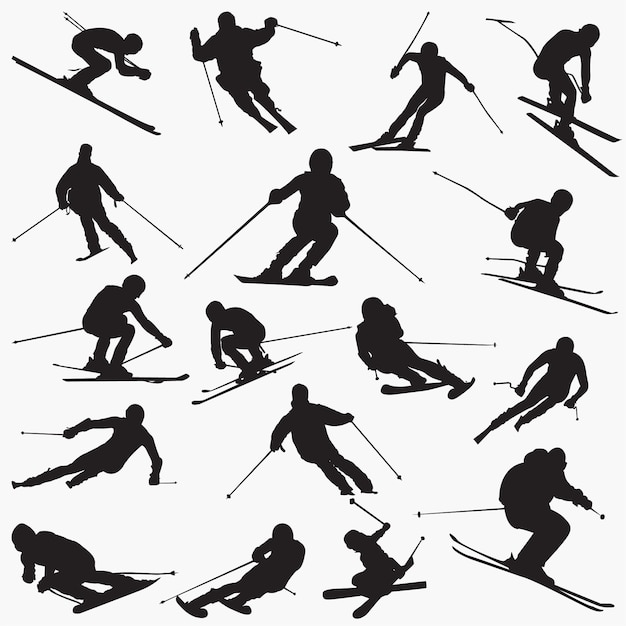 SKI silhouetten