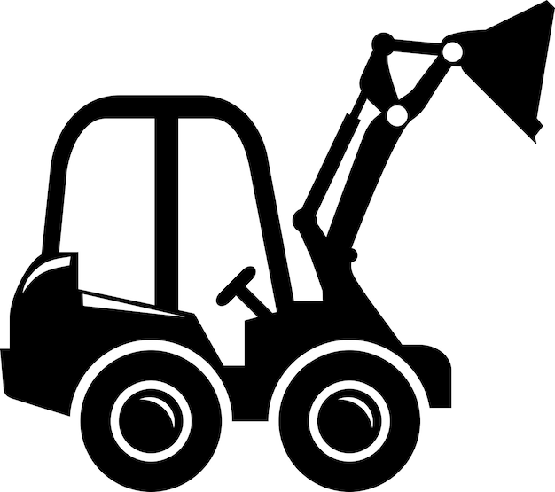 Skid Steer Loader Toy Icon. Illustration of Children's Toy.