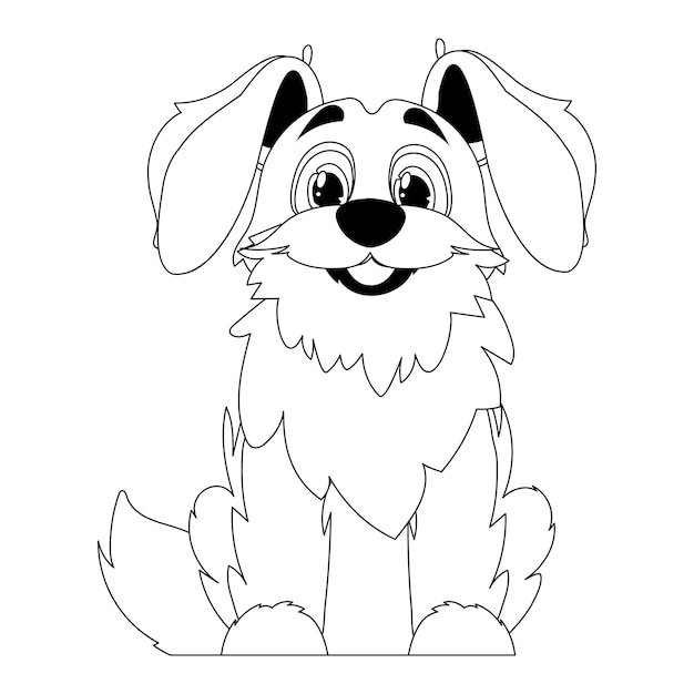 How to Draw a Dog (Puppy) for Kids - Cute Drawing of Animals - YouTube |  Dog drawing for kids, Animal drawings, Cute dog drawing