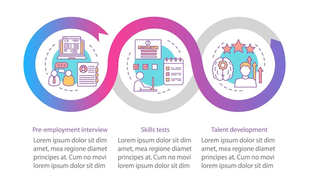 기술 벡터 infographic 템플릿