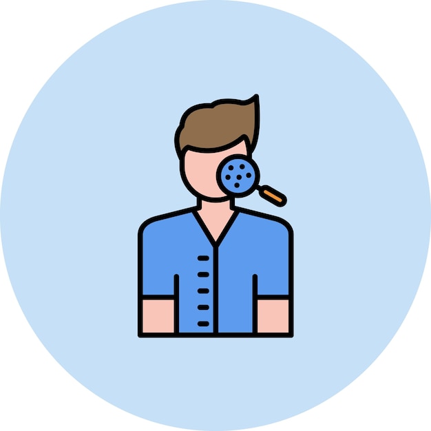 Skin Checkup Flat Illustration