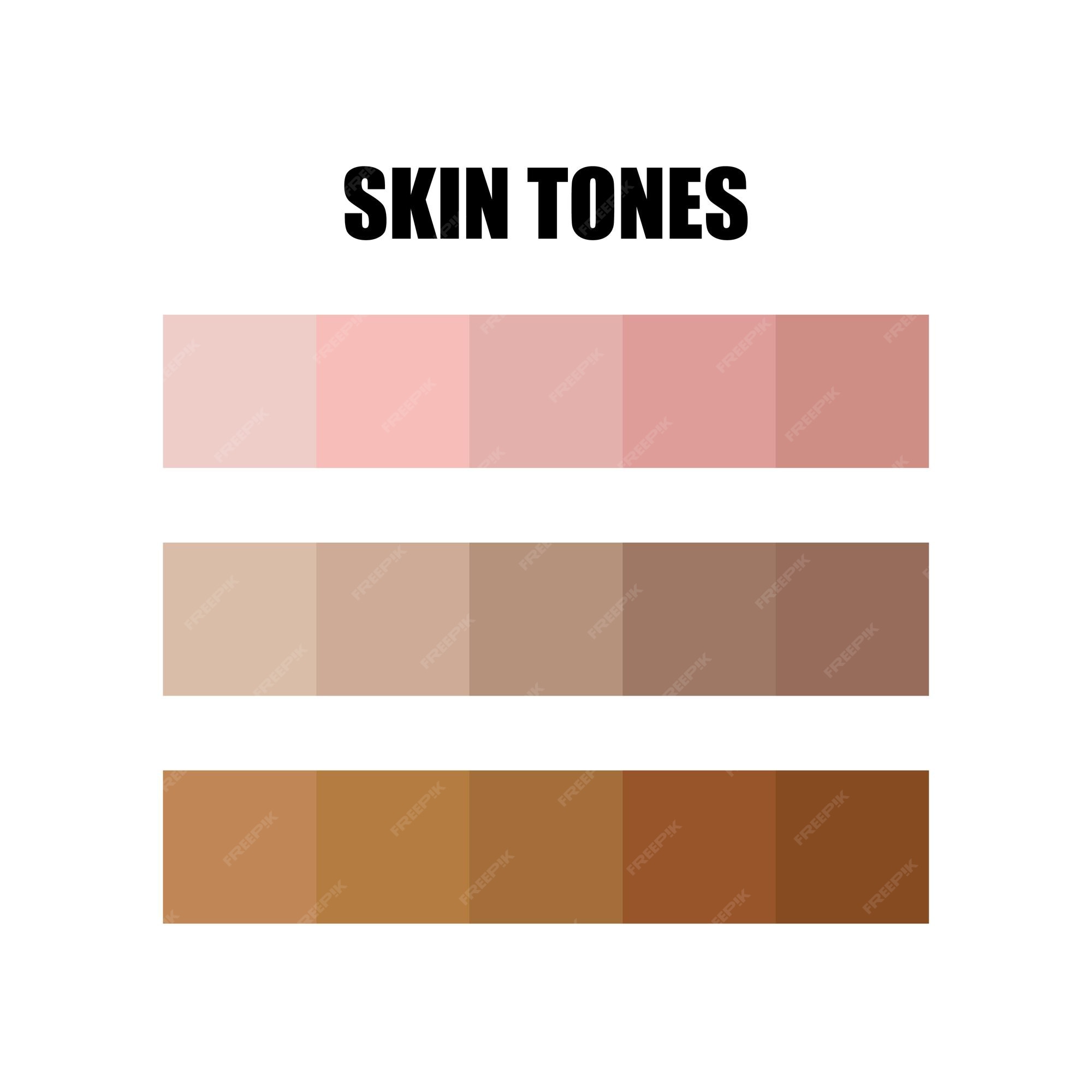 Skin tone palette Vectors & Illustrations for Free Download | Freepik