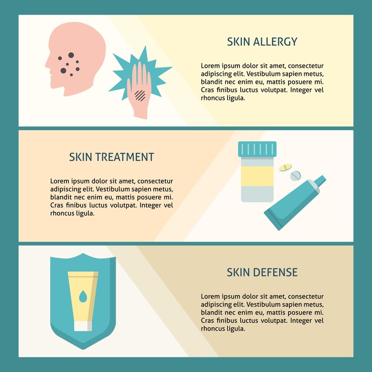 Vector skin treatment and defense flyer templates