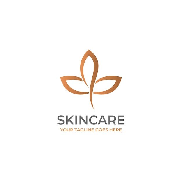 Premium Vector | Skincare logo design with luxury style vector graphics