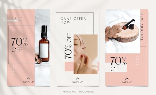 Skincare product Instagram Story template