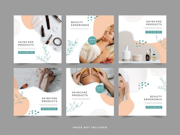 Skincare promotion template instagram post