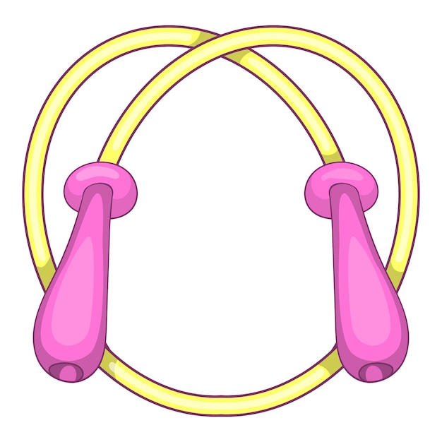 Skipping rope icon Cartoon illustration of skipping rope vector icon for web