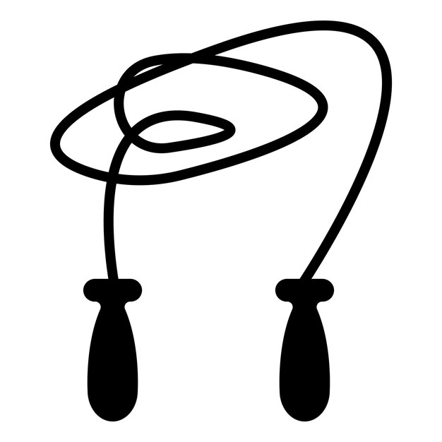 Vector skipping rope icon vector