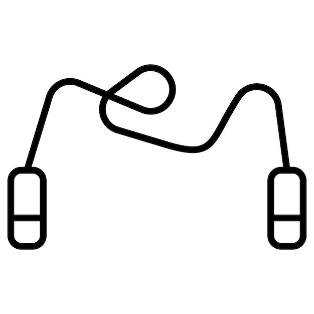 Vettore illustrazione del vettore della corda saltata