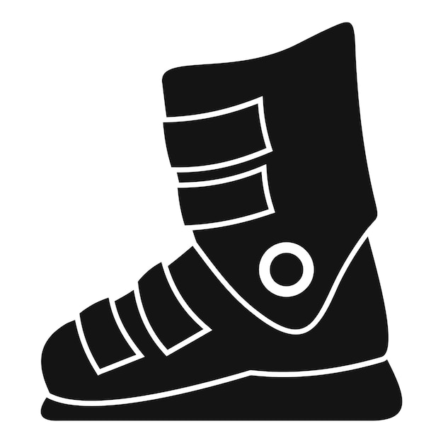 Skischoenen pictogram Eenvoudige illustratie van skischoenen vector pictogram voor webdesign geïsoleerd op een witte achtergrond