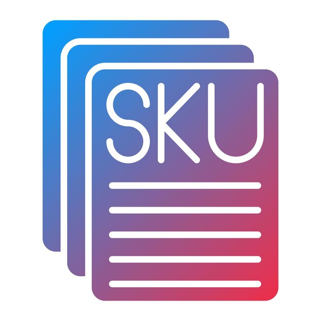 Sku Description icon vector image Can be used for Logistics