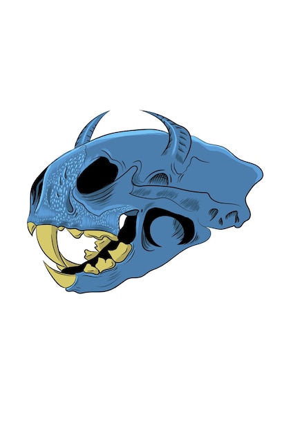 Skull animal vector illustration