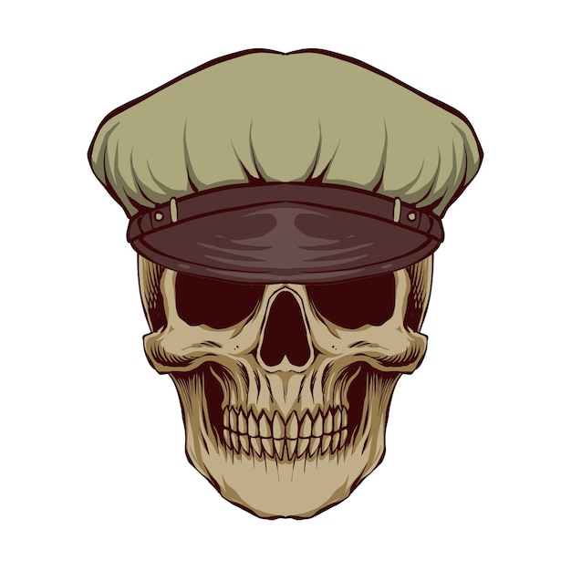 Skull army hats soldiers